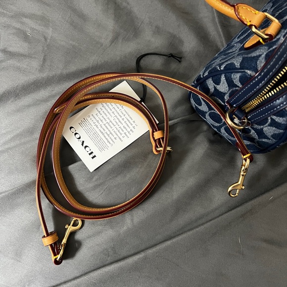 Coach denim mini Rowan RARE NWT - Picture 8 of 9